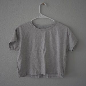 Lululemon Heathered Crop Tee